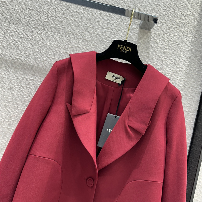 fendi tiered lapel blazer