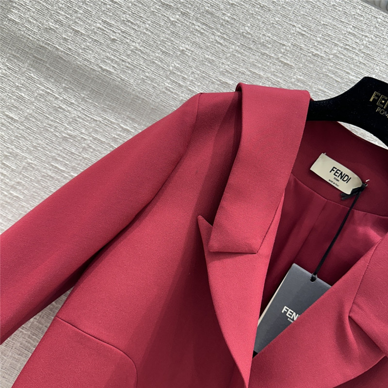 fendi tiered lapel blazer