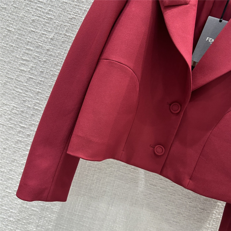 fendi tiered lapel blazer