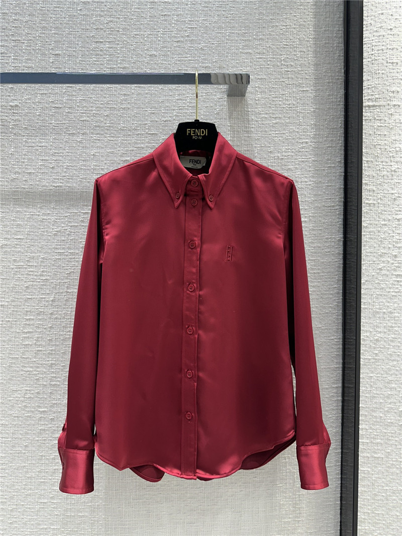 fendi bordeaux red shirt