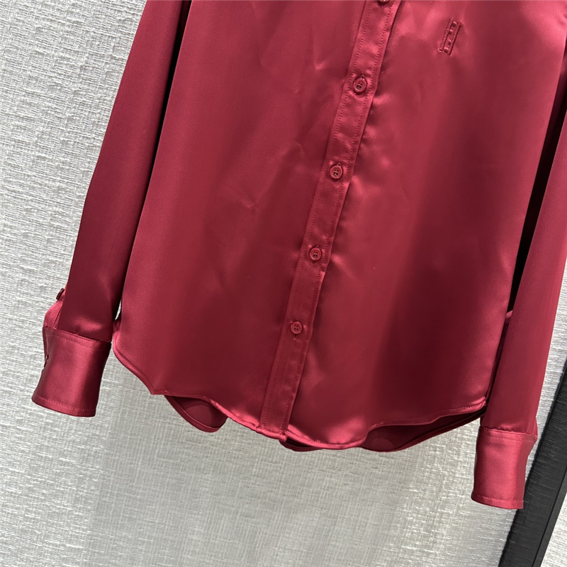 F**di bordeaux red shirt