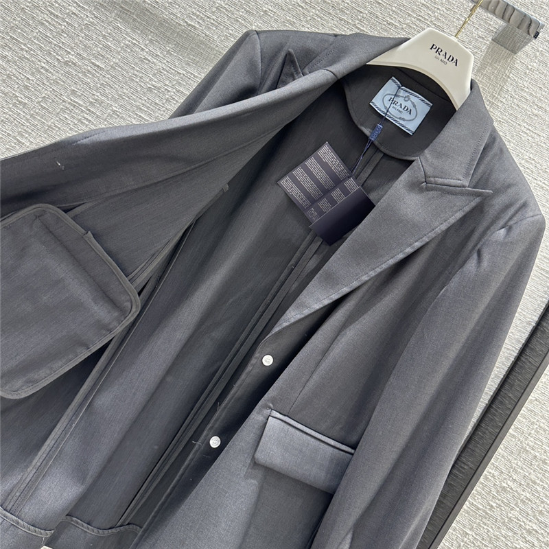 prada premium gray suit shorts suit