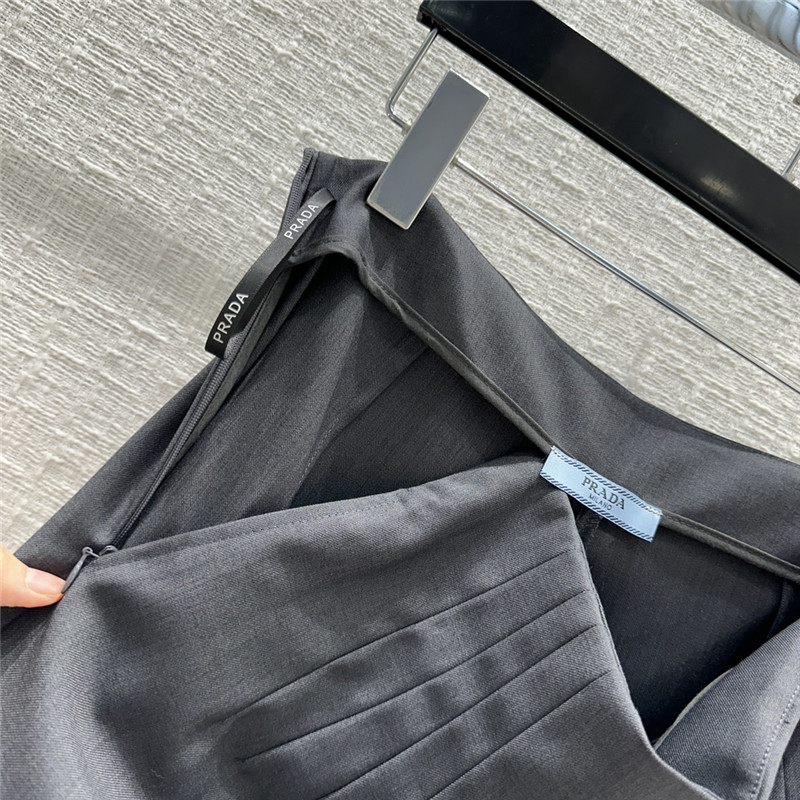 prada premium gray suit shorts suit