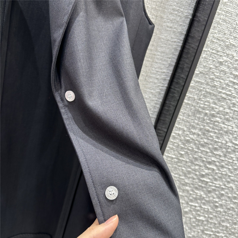 prada premium gray vest shorts suit