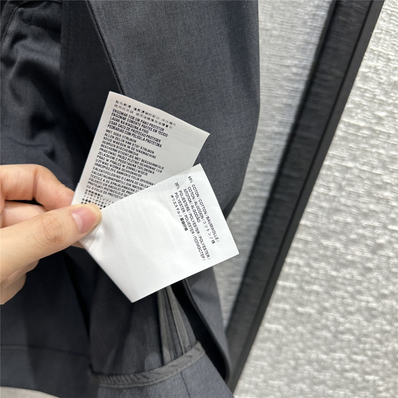 prada premium gray vest shorts suit