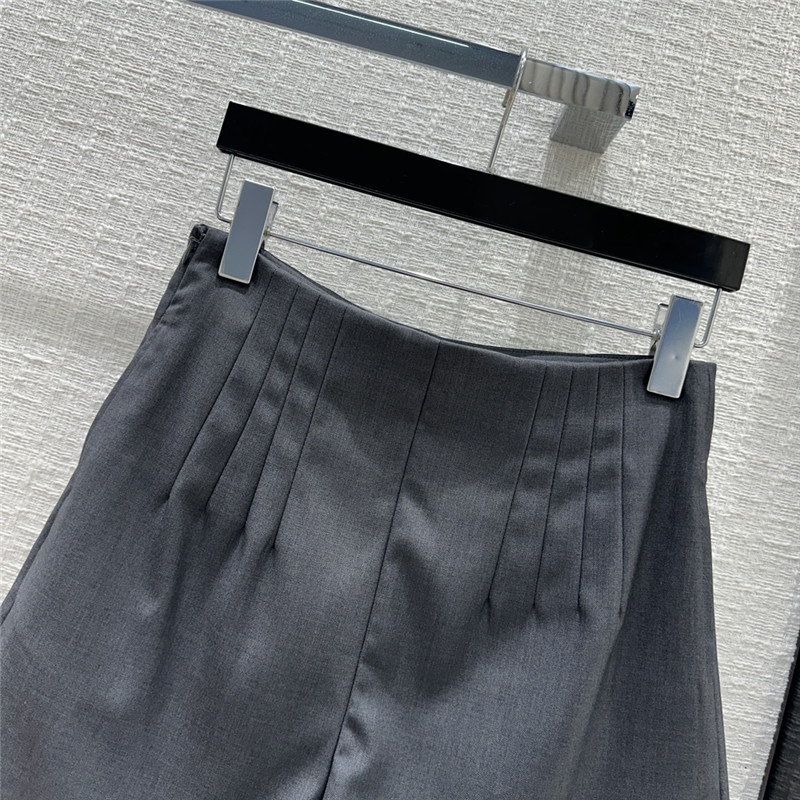 prada premium gray vest shorts suit