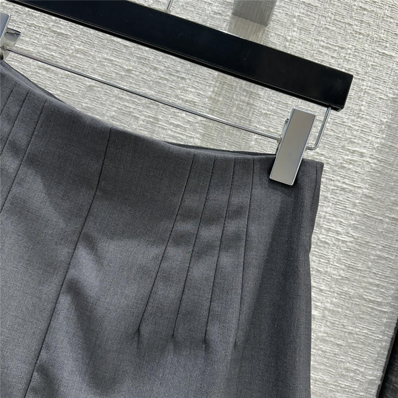 prada premium gray vest shorts suit