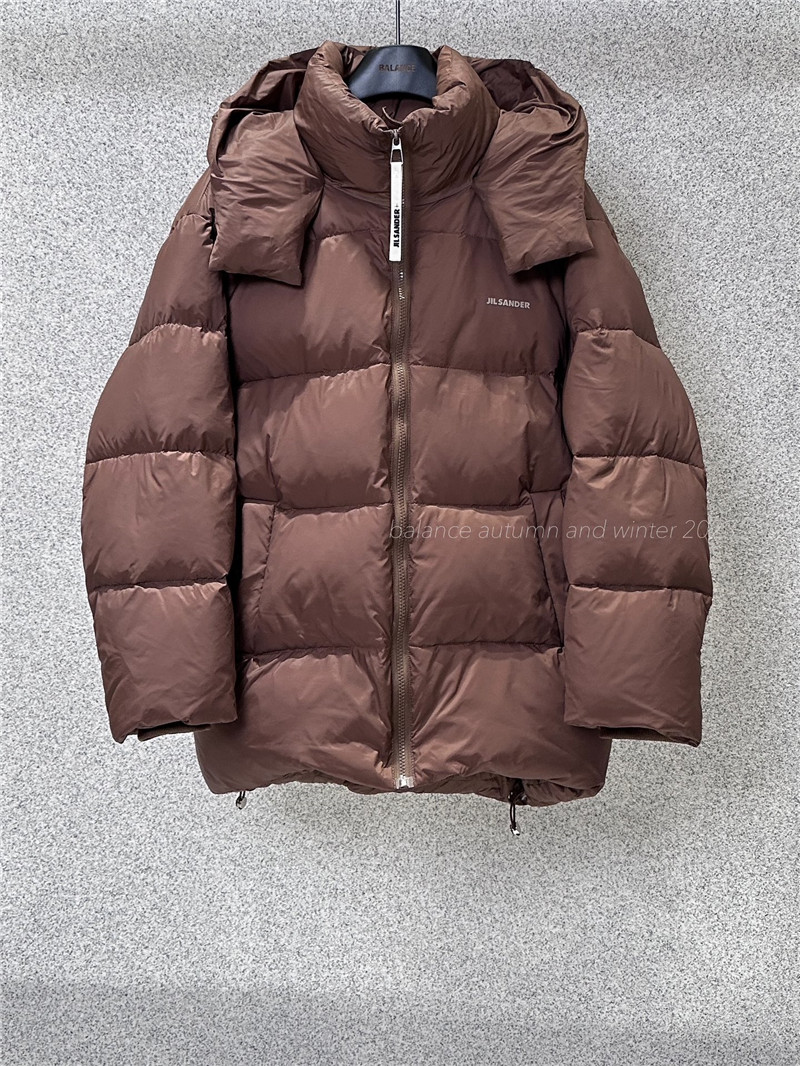 jil sander hooded down jacket