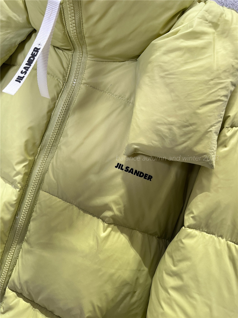 jil sander hooded down jacket