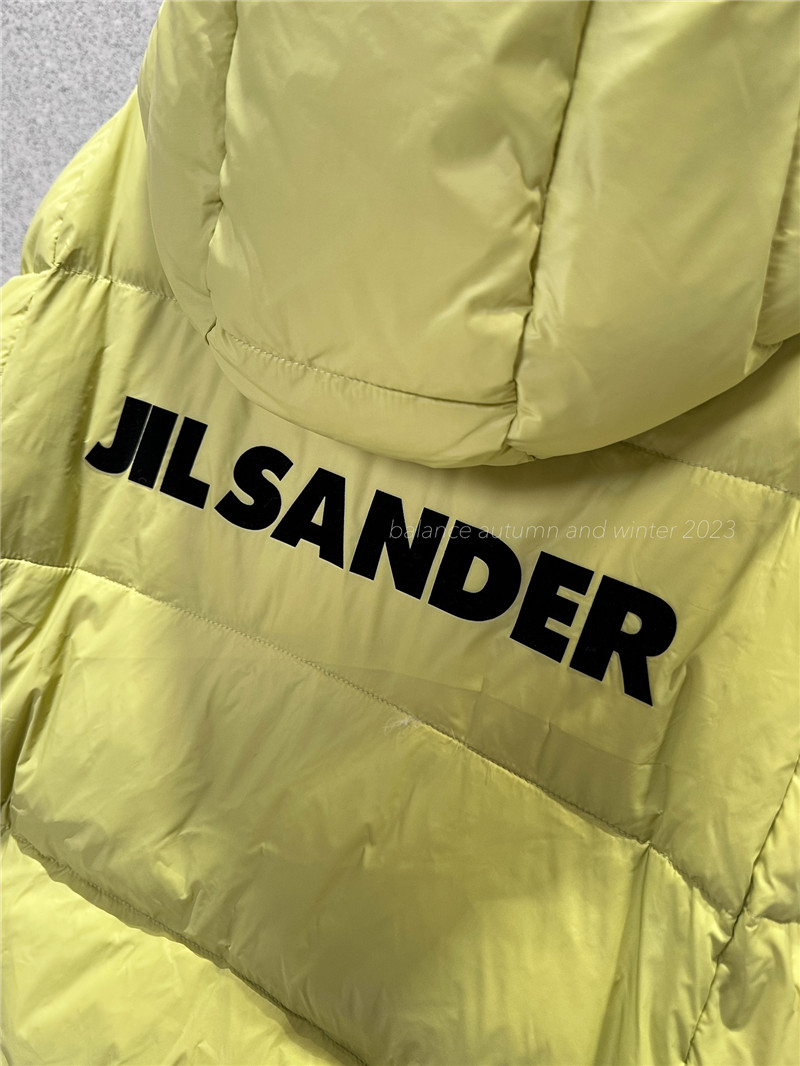 jil sander hooded down jacket