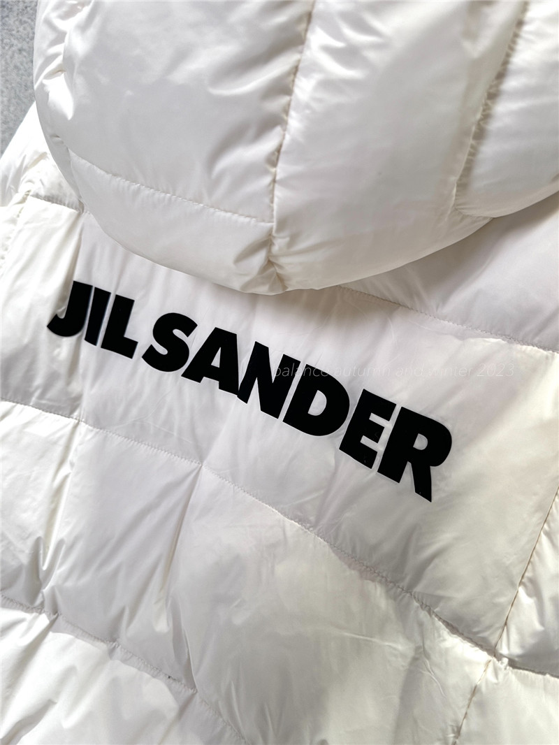 jil sander hooded down jacket