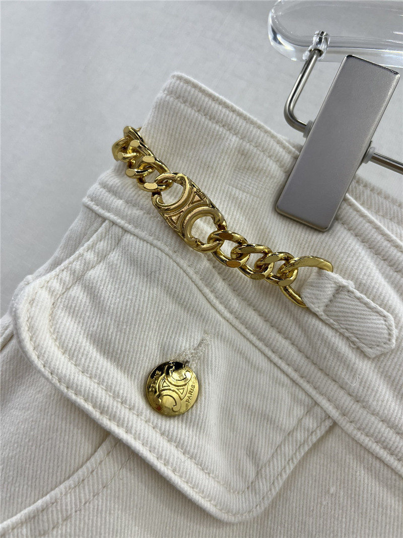 Ce1i*e new two button chain jeans