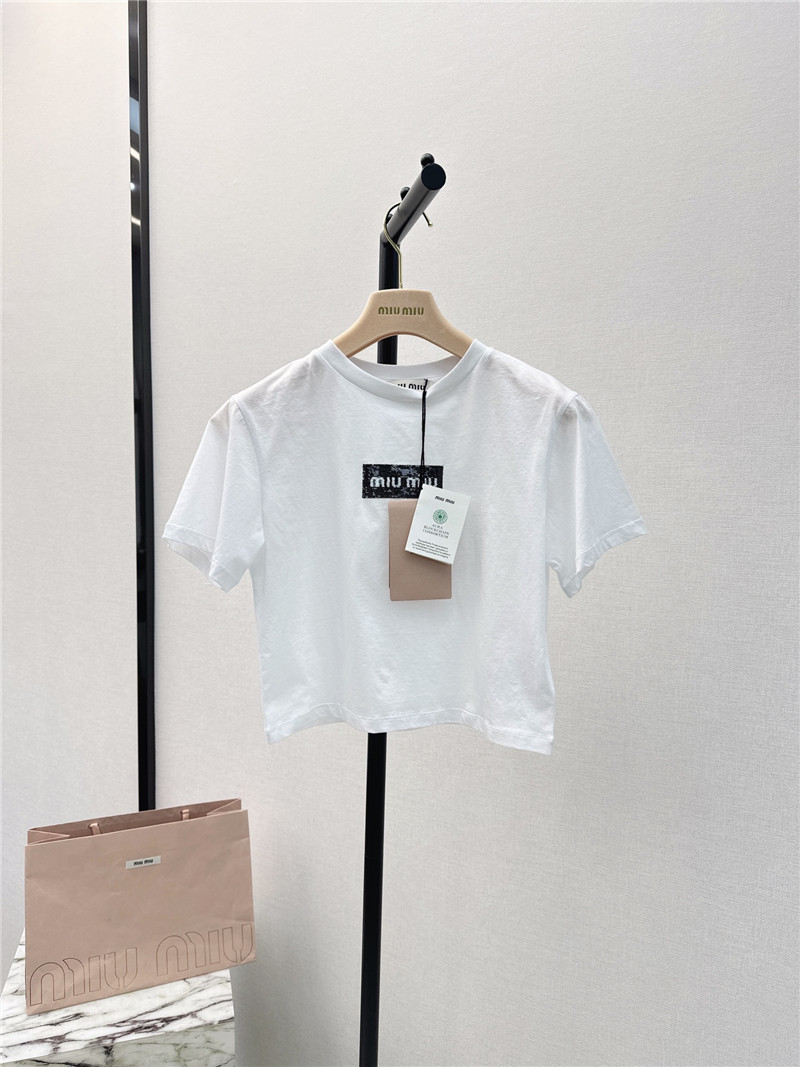 miumiu premium short-sleeved T-shirt