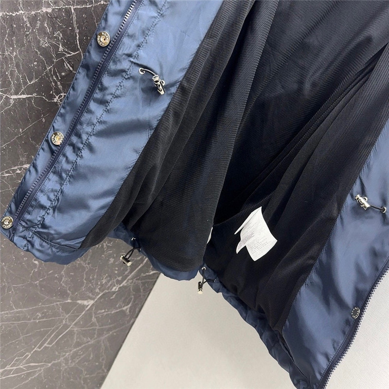 prada functional buckle belt color block trench coat