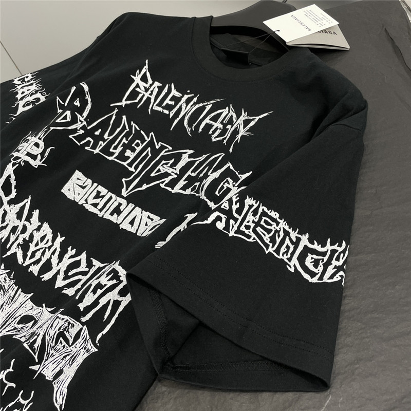 Ba1en*iaga new letter silhouette t-shirt