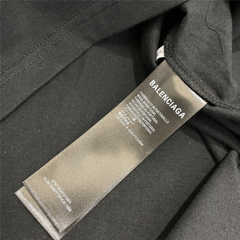 Ba1en*iaga new letter silhouette t-shirt