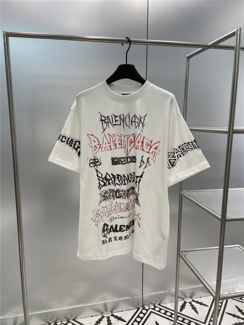 Balenciaga new letter silhouette T-shirt