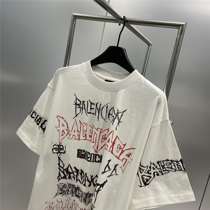 Ba1en*iaga new letter silhouette t-shirt