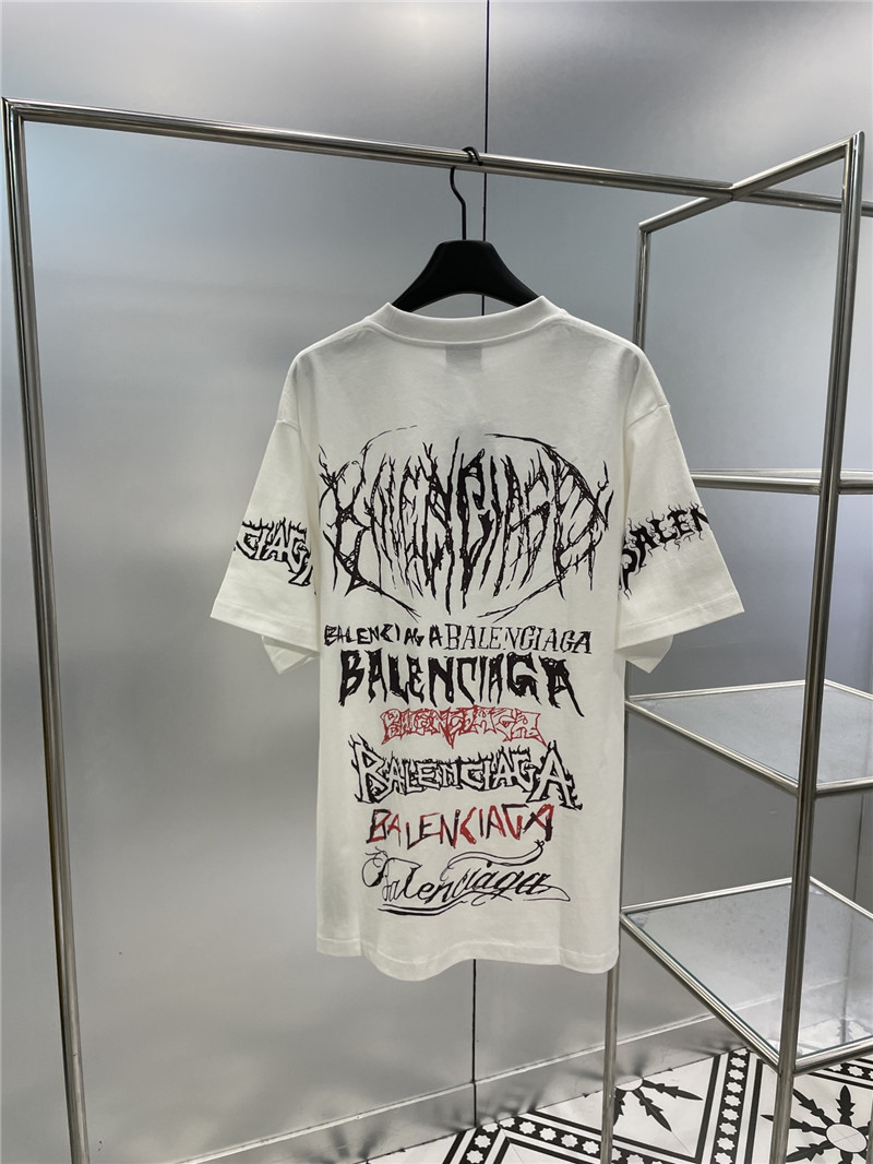 Ba1en*iaga new letter silhouette t-shirt