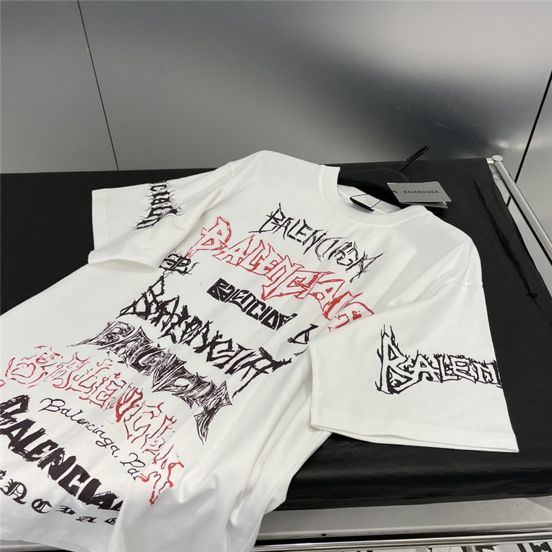 Ba1en*iaga new letter silhouette t-shirt