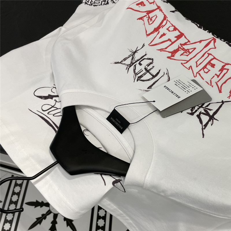 Ba1en*iaga new letter silhouette t-shirt