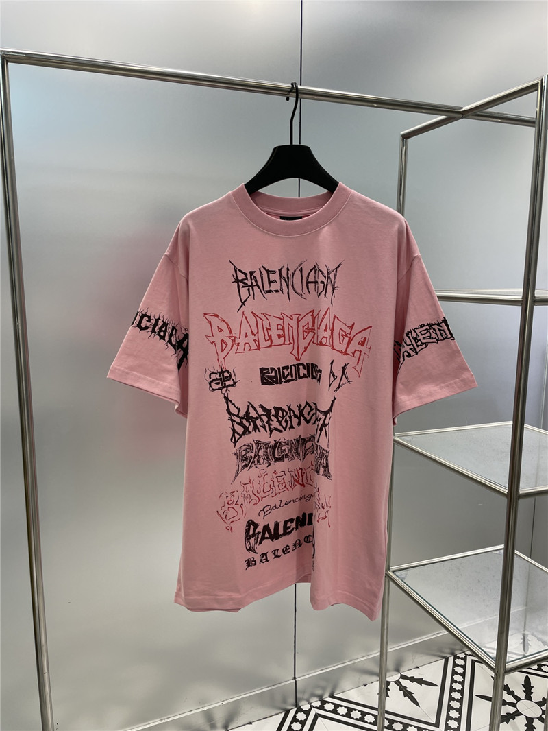 Balenciaga new letter silhouette T-shirt