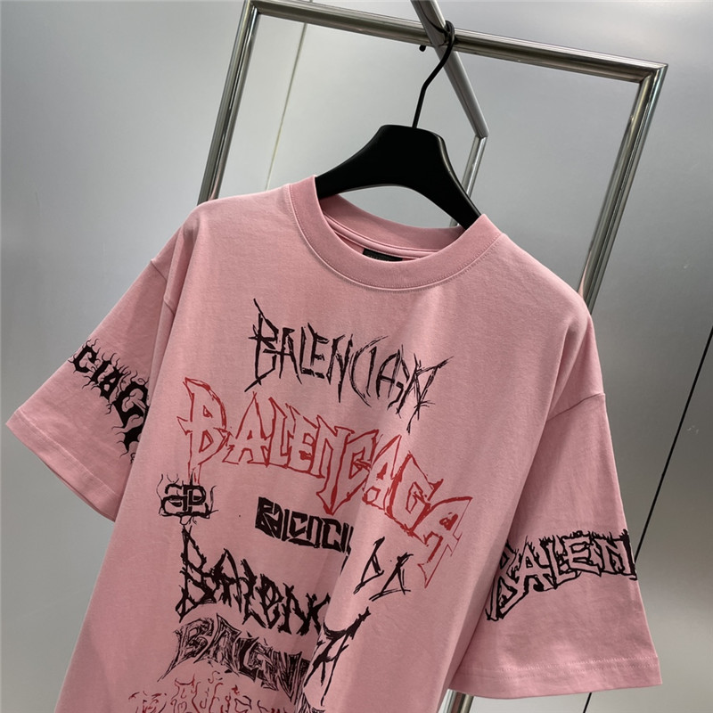 Ba1en*iaga new letter silhouette t-shirt
