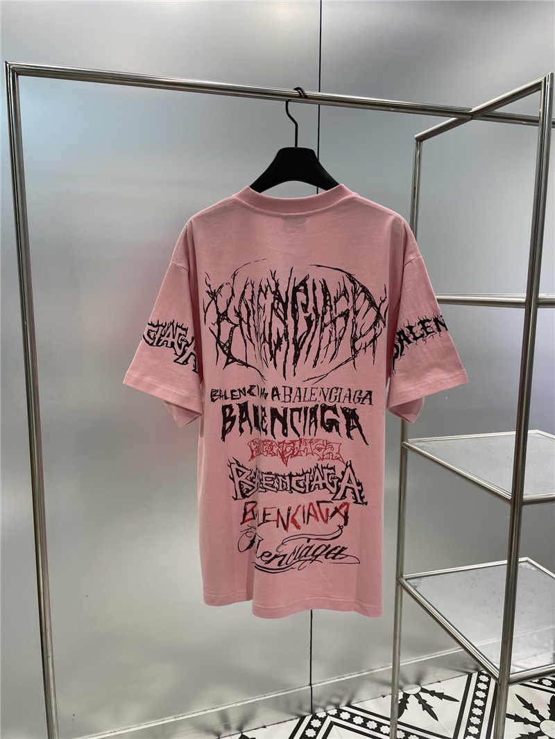 Ba1en*iaga new letter silhouette t-shirt