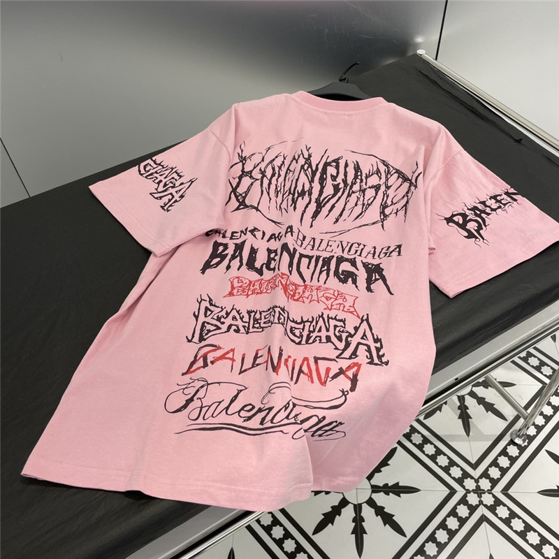 Ba1en*iaga new letter silhouette t-shirt