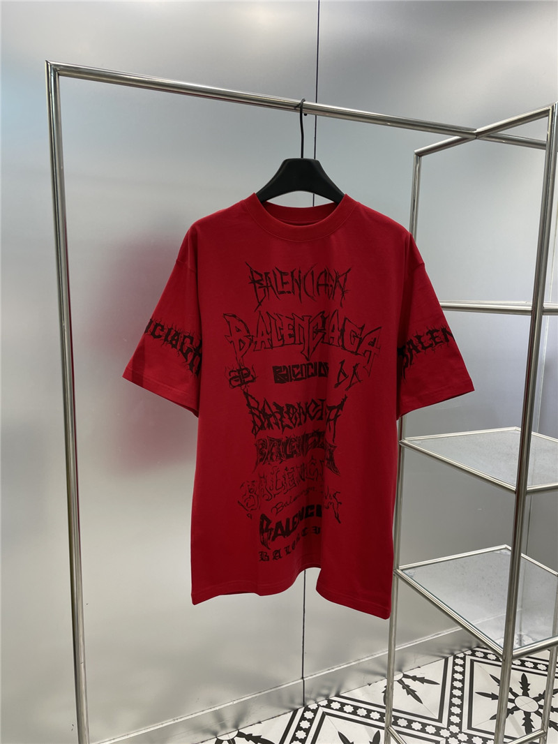 Balenciaga new letter silhouette T-shirt