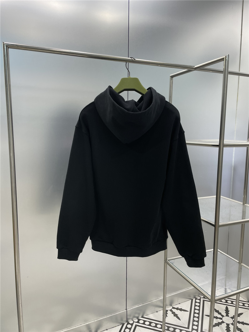 Gucci Logo Hooded Sweatshirt Black