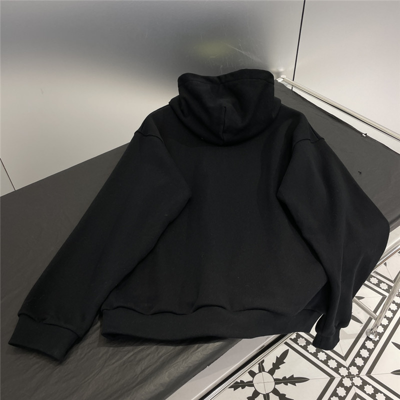 Gucci Logo Hooded Sweatshirt Black