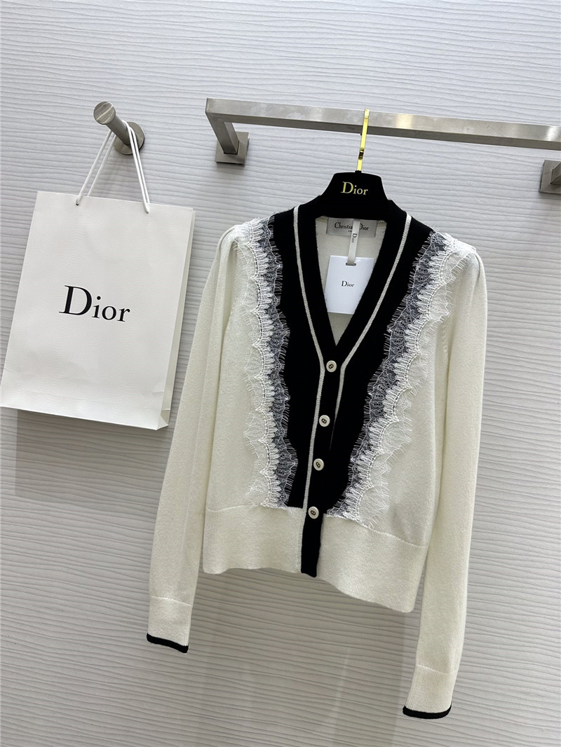 D10r lace cashmere cardigan