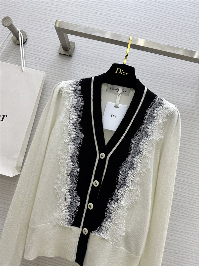 D10r lace cashmere cardigan