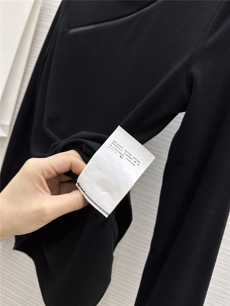 Pra*a classic logo stand collar bottoming shirt