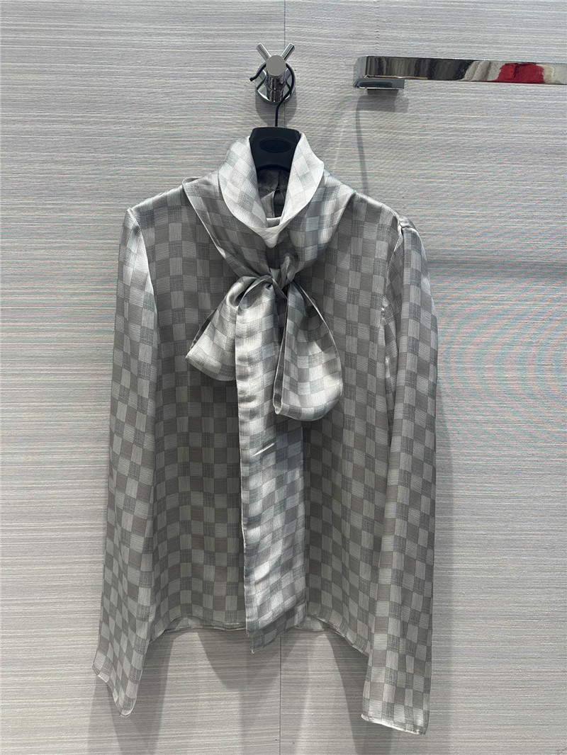 YSL ribbon silk shirt