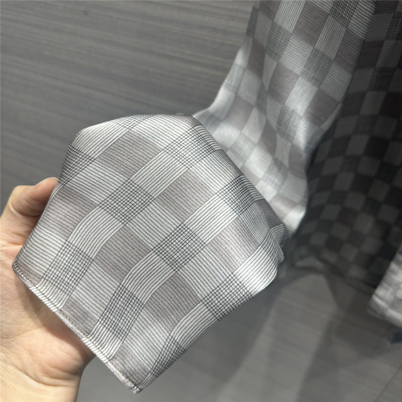 Y51 ribbon silk shirt