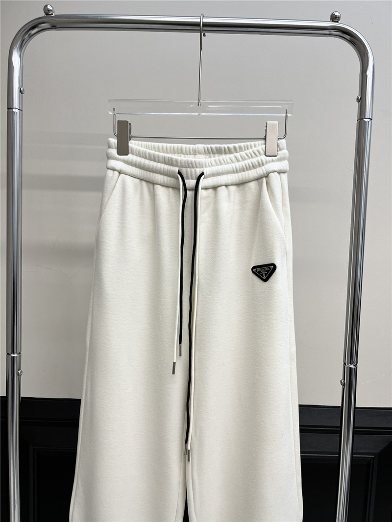 Pra*a new elastic drawstring velvet casual pants