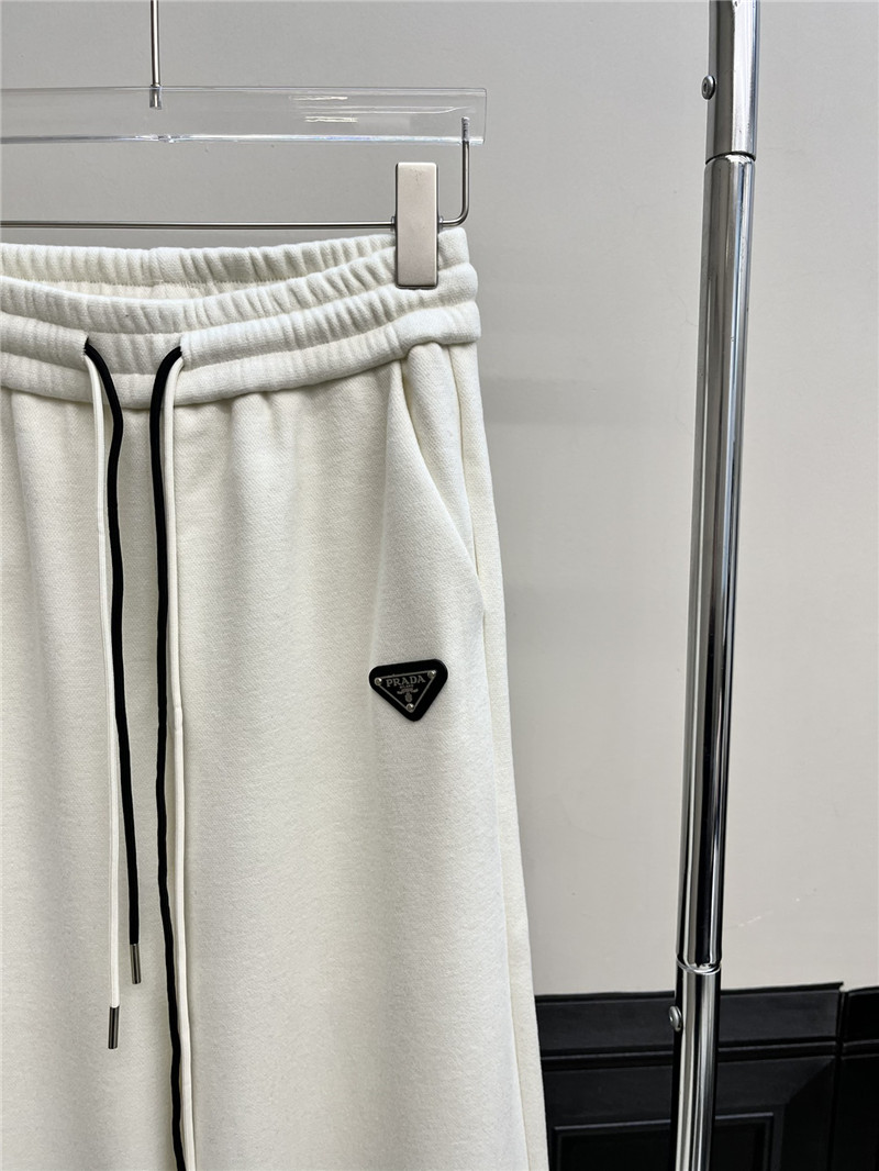 Pra*a new elastic drawstring velvet casual pants