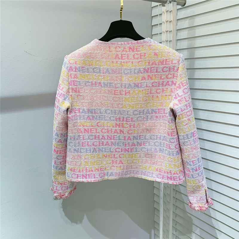 Ch**el bathrobe colorful monogram short coat
