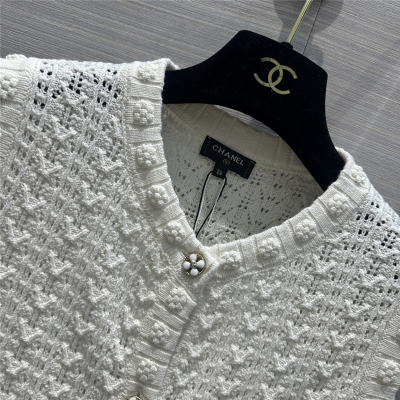 Ch**el hollow embossed woven tank top dress