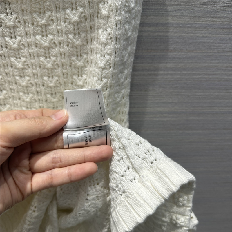 Ch**el hollow embossed woven tank top dress