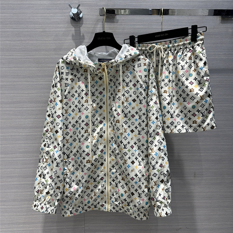 louis vuitton LV MONOGRAM printed sun protection clothing set