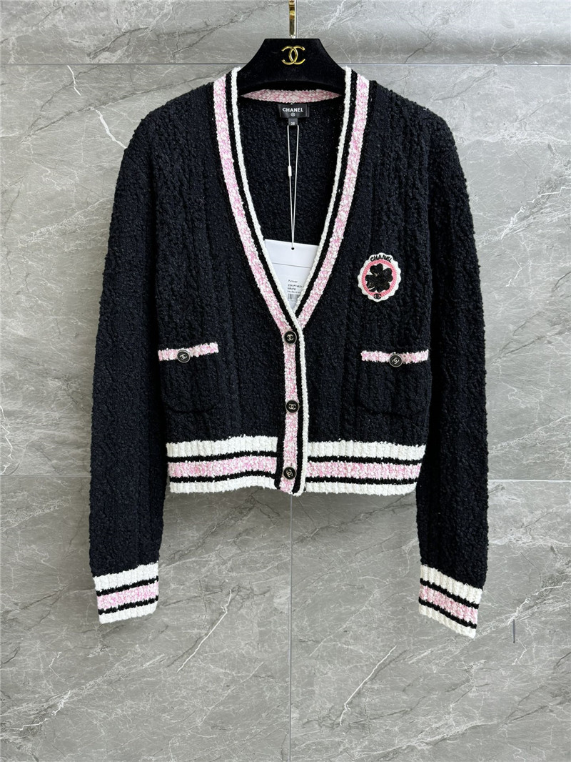 Chanel three-dimensional pattern cardigan