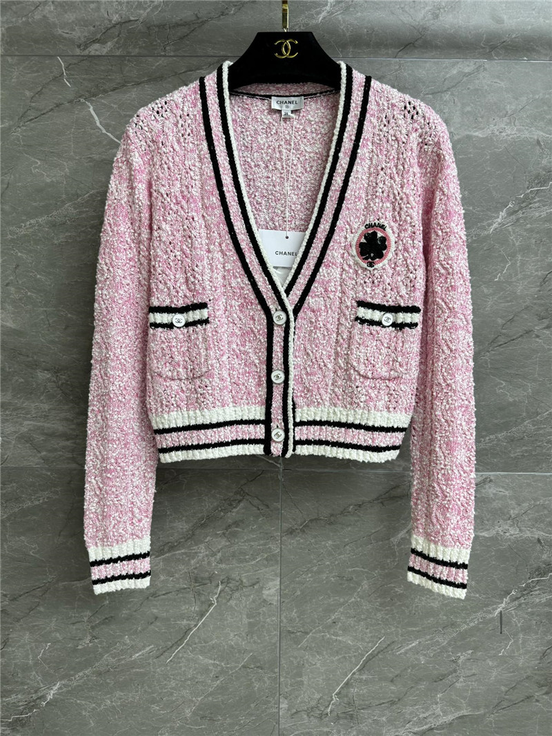 Chanel three-dimensional pattern cardigan