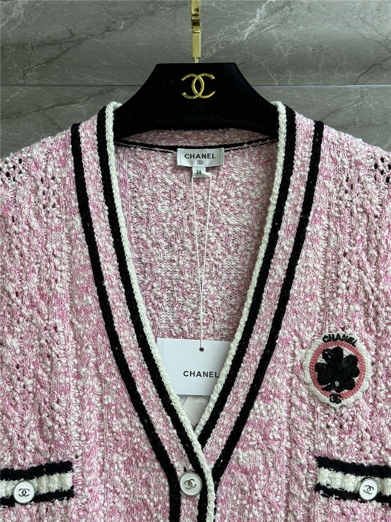 Chanel three-dimensional pattern cardigan