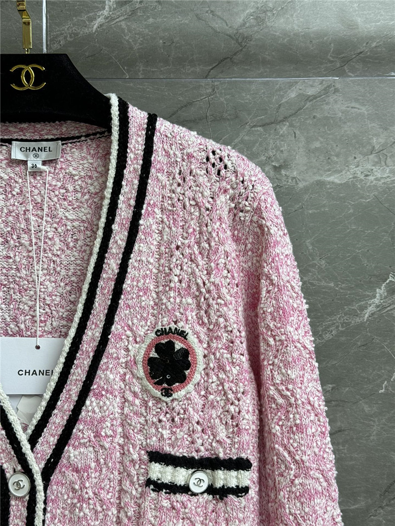 Chanel three-dimensional pattern cardigan