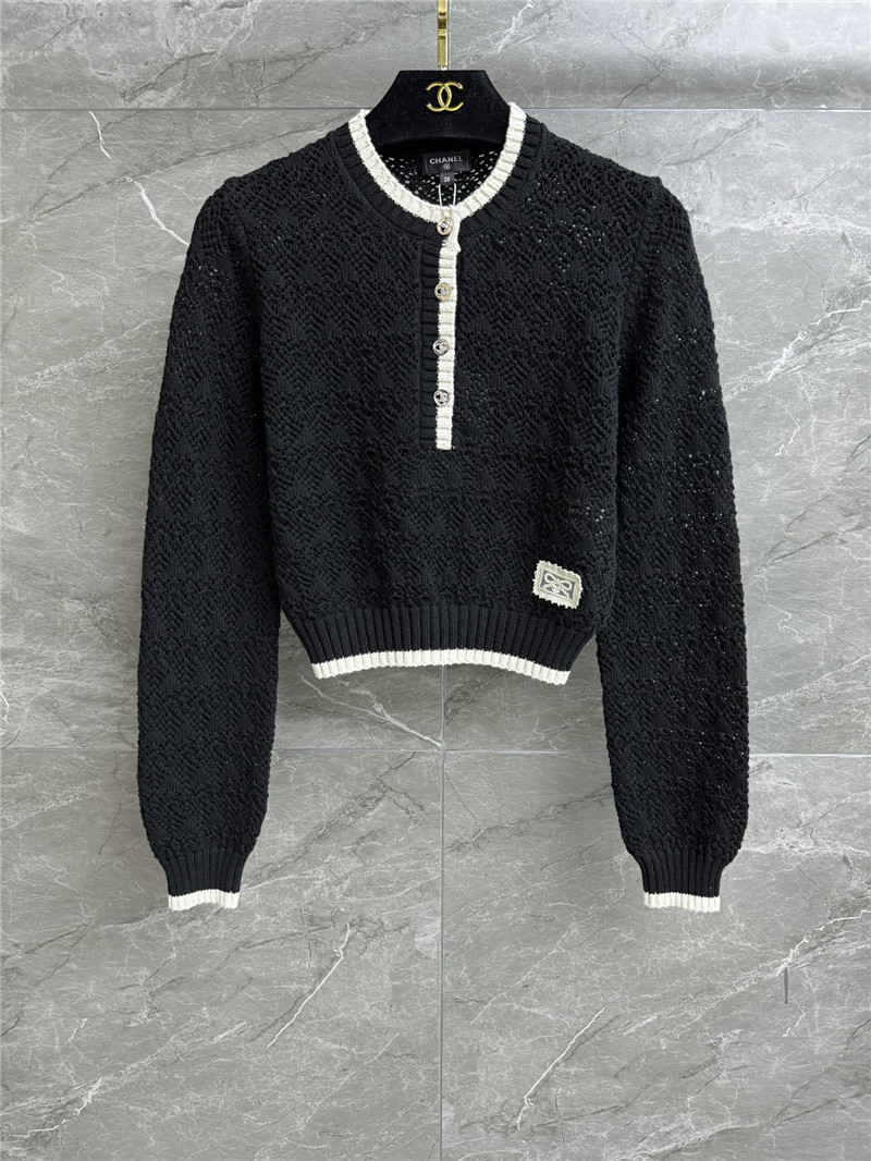 Chanel hollow short sweater