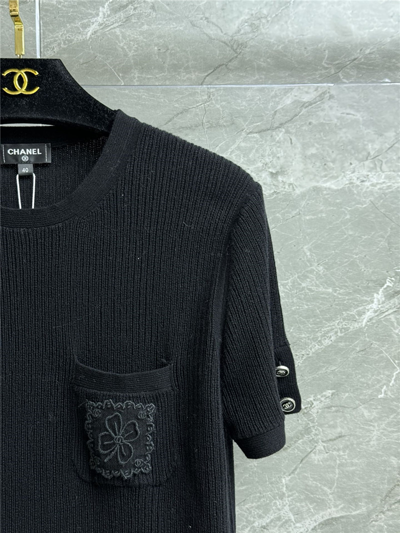 Ch**el floral pocket short sleeves