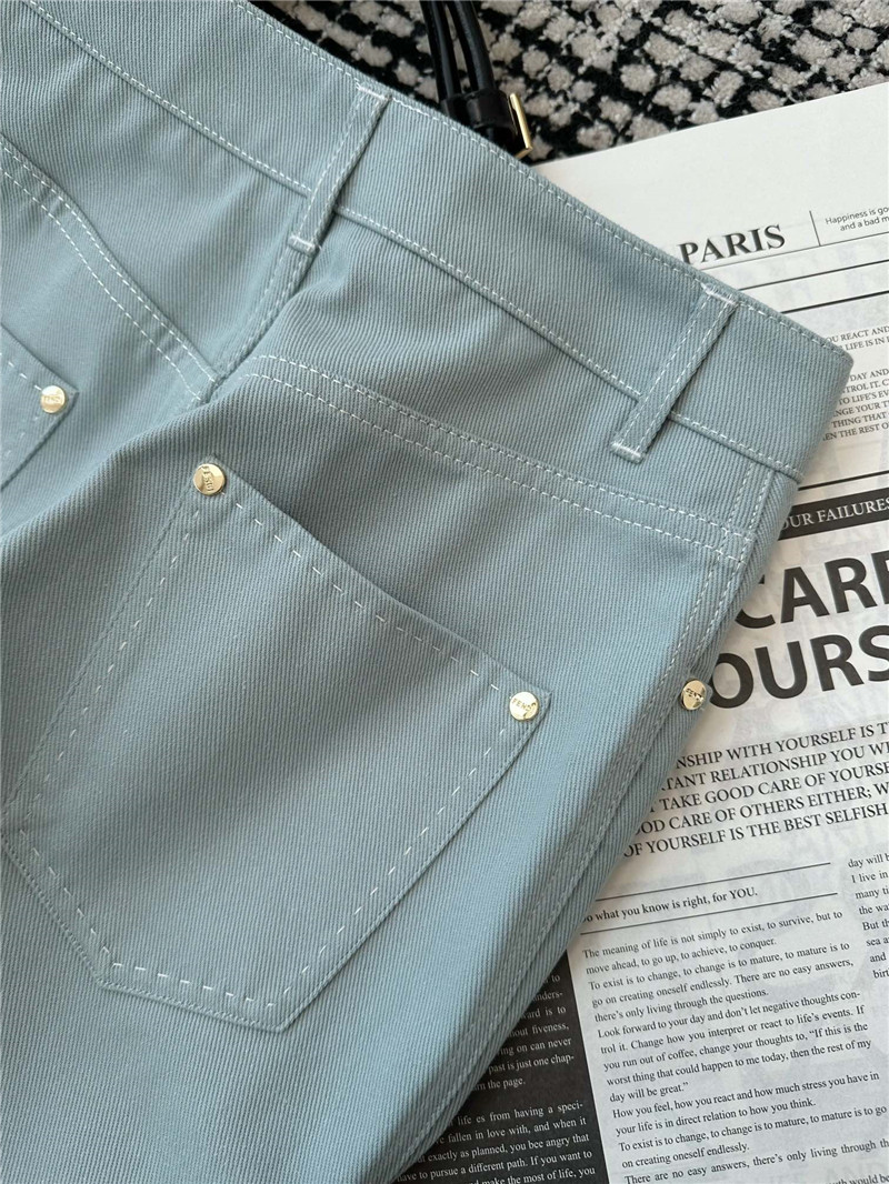 F**di double zip midi skirt